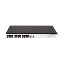 Load image into Gallery viewer, H3C S1600V2-26S-HPWR L2 Ethernet Switch with 24x 10/100/1000 BASE-T PoE+ Ports and 2x 10G SFP+ Ports, 370W PoE+ Capacity, AC Power Supply
