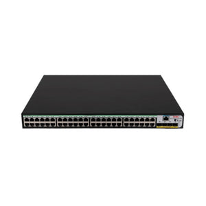 H3C S1850V2-52X-PWR Layer 2 Ethernet Switch with 48x 10/100/1000 BASE-T PoE+ Ports and 4x 1G/10G BASE-X SFP Plus Ports, AC Power Supply