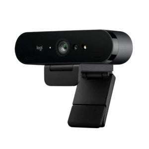 Logitech Brio Ultra-HD 4K Pro Business Webcam, 4K Ultra HD/30fps resolution, RightLight 3 with HDR, Noise-cancelling dual mics, certified for MS Teams