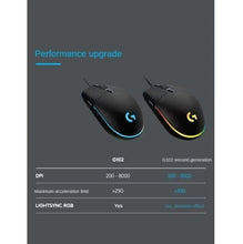 Load image into Gallery viewer, Logitech Mouse G102 Wired Second Generation Desktop Computer E-sports Gamer Peripherals High-performance Red Dragon Special Mouse
