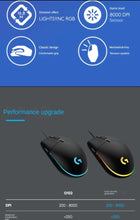 Load image into Gallery viewer, Logitech Mouse G102 Wired Second Generation Desktop Computer E-sports Gamer Peripherals High-performance Red Dragon Special Mouse
