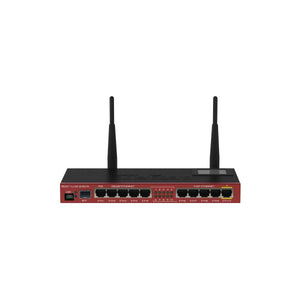 MikroTik Routerboard 2011UIAS-2HnD-IN, 5x10/100 Ethernet ports, 5×10/100/1000 Ethernet ports, 1×SFP cage (SFP not incl), 2.4GHz dual-chain 802.11b/g/n