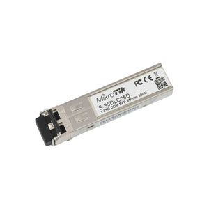 MikroTik SFP (1.25G) module, 550m, multi-mode, 850nm, SFP transceiver with 850nm dual LC connector, up to 550 metre Multi-Mode fibre connection + DDM