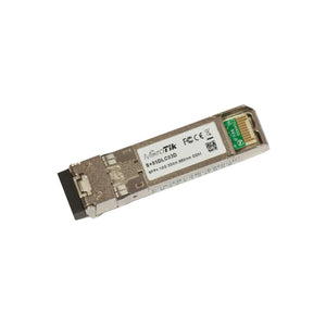 MikroTik S+85DLC03D Multi-mode SFP+ Module, 10Gbps SFP+ transceiver with a LC connector, 850nm, for up to 300 meter Multi Mode fiber connections