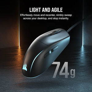 Corsair M75 Lightweight RGB Gaming Mouse; Black; 26000 DPI