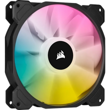 Load image into Gallery viewer, Corsair CO-9050111-WW SP140 RGB ELITE; 140mm RGB LED Fan with AirGuide Technology; Dual Pack with Lighting Node CORE, Low-Noise, High-Performance
