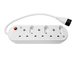 Multi Plug 3x 16A 3x 5A 0.5m cord with moulded plug, IEC 6-way multi-plug Power Cord, with Overload Protection, System & Power Cables, Power Adapters