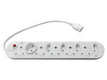 Load image into Gallery viewer, Multi Plug 5x 16A 5x 5A 0.5m cord with moulded IEC plug, Overload Protection, System and Power Cables, Power Adapters, Power and Electrical Supplies
