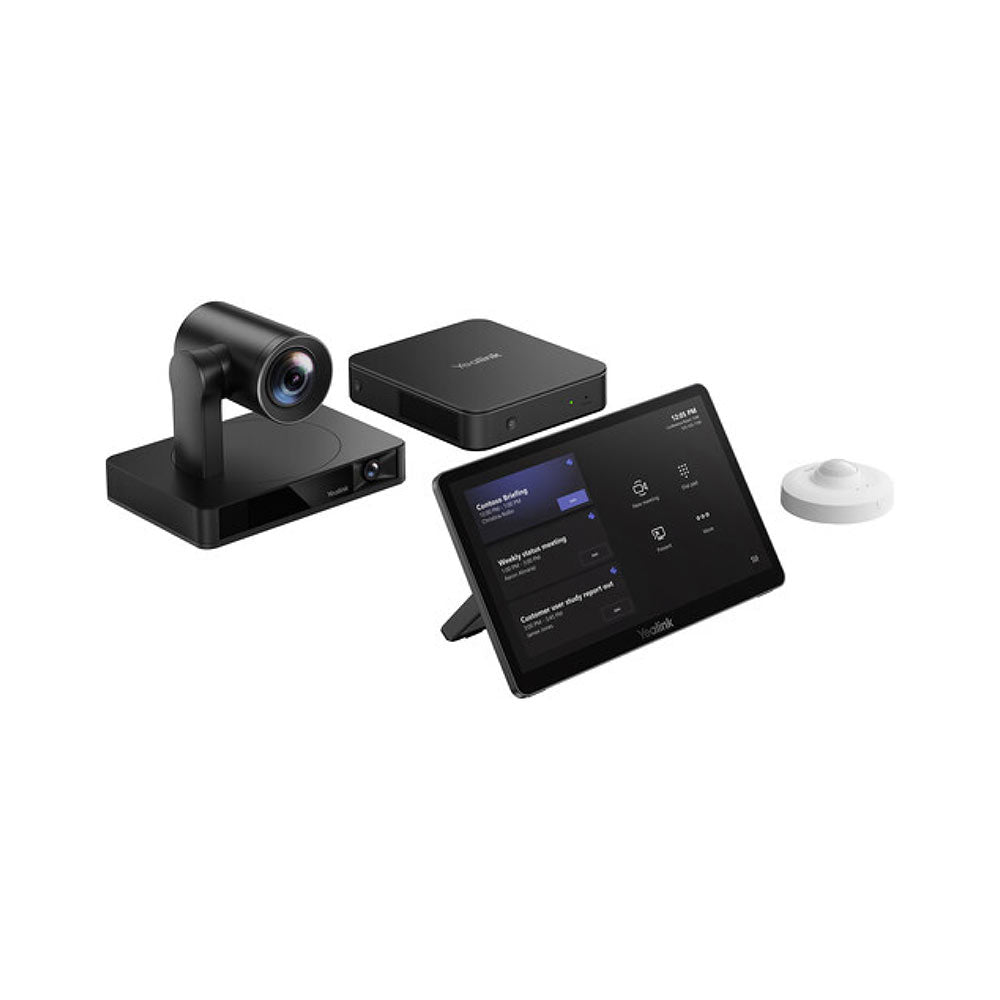 Yealink MVC860 Base Kit, Incl: UVC86 4K Intelligent Cam, VCR20 Remote, MCorekit-C5 (With MCore Pro Mini-PC, MTouch Plus & Roomsensor), No Audio Device