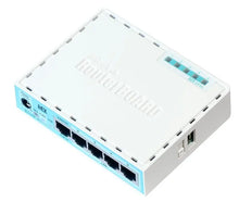 Load image into Gallery viewer, MIKROTIK Gigabit Ethernet Router hEX RB750Gr3 with 5x Gigabit Ethernet, Dual Core 880MHz CPU, 256MB RAM, USB, microSD, RouterOS L4
