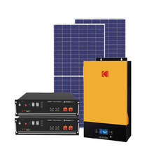 Load image into Gallery viewer, Kodak 5.0kW 4.8kWh Solar Off-Grid Hybrid Kit, 10× Canadian Solar HiKu 370W Super High Power Mono PERC Solar Panel, 1×Kodak King 5kW 48V Solar Inverter
