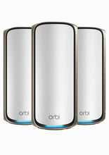 Load image into Gallery viewer, NETGEAR Orbit 970 High Performance Quad Band Mesh Network WiFi7 Wireless Router BE27000, 10Gig Internet Ports, 9,000 sq. ft
