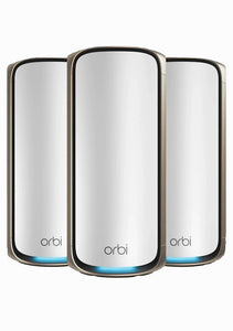 NETGEAR Orbit 970 High Performance Quad Band Mesh Network WiFi7 Wireless Router BE27000, 10Gig Internet Ports, 9,000 sq. ft