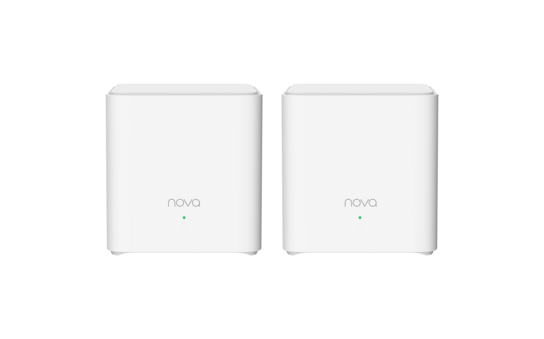 Tenda TE-MX3-2 Home Wi-Fi 6 Mesh System, 2-Pack, AX1500, TR069, Beamforming, MU-MIMO, OFDMA, Supporting Easymesh Technology | NOVA MX3 (2-pack)