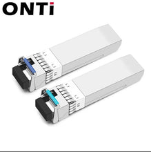 Load image into Gallery viewer, ONTi 10G BIDI SM LC WDM SFP+ Module 1270/1330nm Single Mode 10-80KM Fiber Optic module Compatible with Cisco Switch,MikroTik,Ubiquiti
