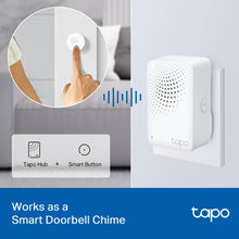 Load image into Gallery viewer, TP-Link Tapo Smart IoT Hub with Chime, 2.4 GHz Wi-Fi Networking, 868 MHz for Devices, 100-240 V~, 50/60 Hz, Plug-in, TP-Tapo-H100
