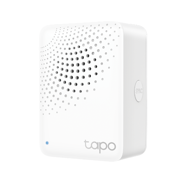 TP-Link Tapo Smart IoT Hub with Chime, 2.4 GHz Wi-Fi Networking, 868 MHz for Devices, 100-240 V~, 50/60 Hz, Plug-in, TP-Tapo-H100