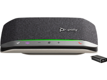 Load image into Gallery viewer, Poly Sync 20+ Usb-C Bluetooth smart speakerphone for conferencing anywhere, includes Speakerphone; Lanyard; BT700 BT USB adapter; Travel case 772D0AA
