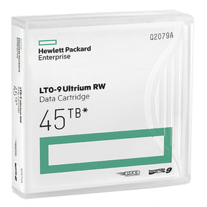 Hpe Lto-9 Ultrium Tape Cartridge 45Tb Worm Custom Labeled 20 Data Cartridges With Cases Q2079Wl
