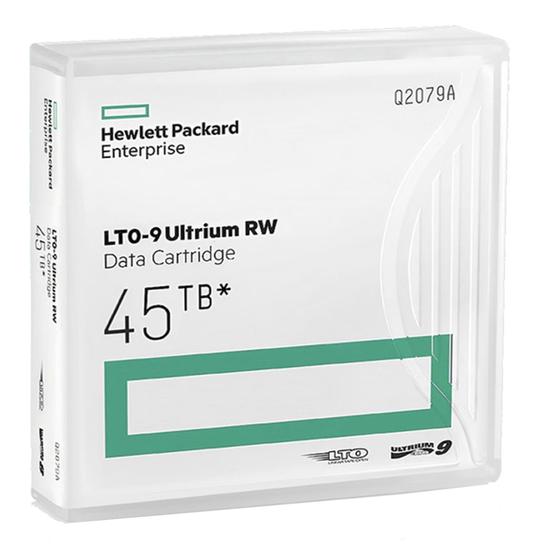 Hpe Lto-9 Ultrium Tape Cartridge 45Tb Worm Custom Labeled 20 Data Cartridges With Cases Q2079Wl