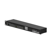 Load image into Gallery viewer, MikroTik Routerboard RB2011UIAS-RM 600MHz, 1U Rackmount metal case, touchscreen LCD, 5×10/100 Ethernet ports, 5×10/100/1000 Ethernet ports, 1×SFP Cage
