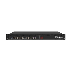 MikroTik RouterBOARD RB3011UiAS, 10x GB LAN, 1x SFP port, RouterOS L5, 1U rack-mount case, LCD panel, 1.4GHz CPU, 1GB RAM, USB 3.0 port (full-size)
