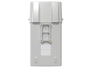 MikroTik BaseBox 5 5GHz radio, with 1 USB port and 2 RP-SMA Female connectors, RouterOS L4, PoE in, 8V-30V, 600MHz CPU, 64MB RAM, 802.11a/n dual chain