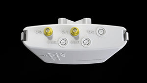 MikroTik BaseBox 5 5GHz radio, with 1 USB port and 2 RP-SMA Female connectors, RouterOS L4, PoE in, 8V-30V, 600MHz CPU, 64MB RAM, 802.11a/n dual chain