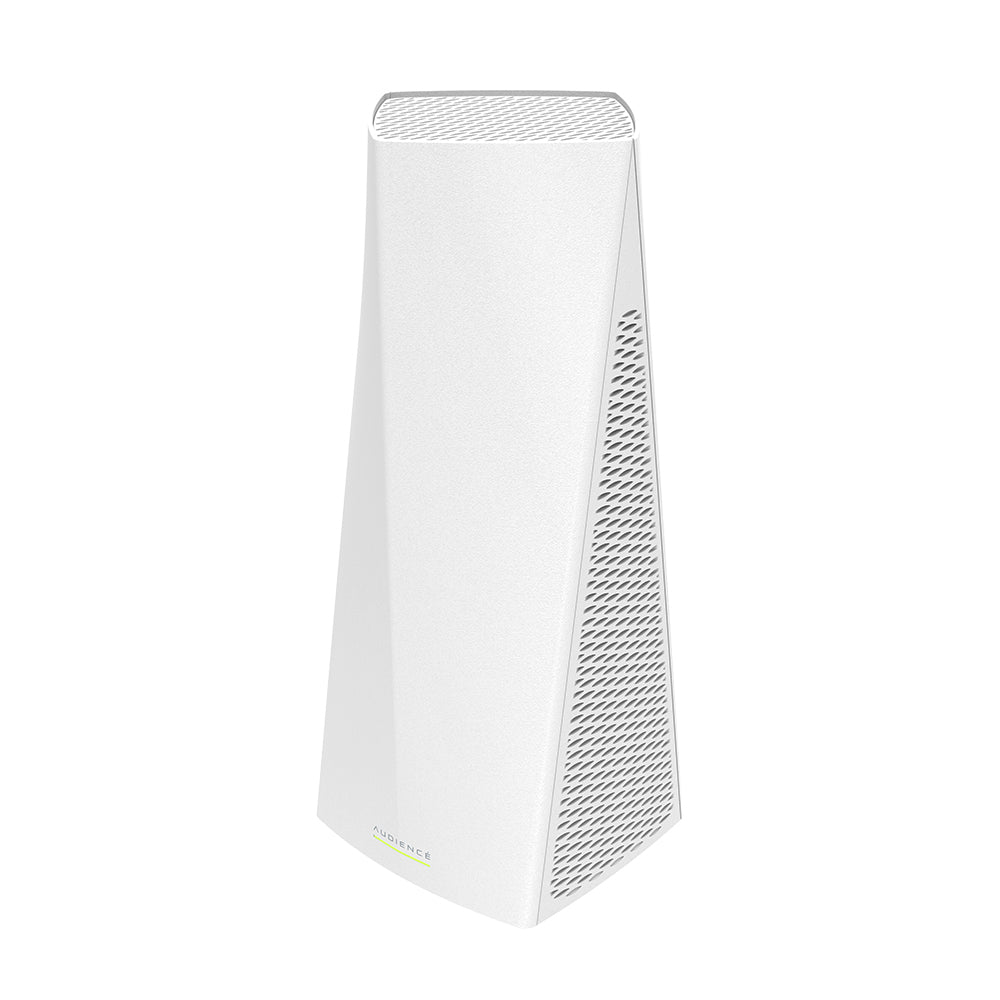 MikroTik Audience Tri-band Mesh, 2x Gigabit LAN, three wireless interfaces (2.4GHz 802.11b/g/n two chain wireless, 5GHz 802.11AC four chain wireless