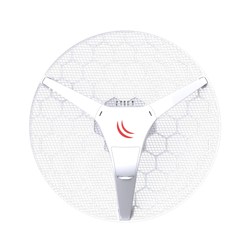 MikroTik Dual-Chain 24.5dBi 5GHz CPE/Point-To-Point Integrated Antenna(3 Pack), Compact and light 5GHz 802.11 a/n wireless device, Integrated Grid ANT