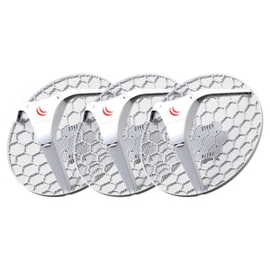 MikroTik Dual-Chain 24.5dBi 5GHz CPE/Point-To-Point Integrated Antenna(3 Pack), Compact and light 5GHz 802.11 a/n wireless device, Integrated Grid ANT