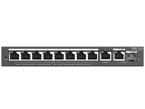 Reyee 10 Port Gigabit with 8 PoE 120W 1SFP Combo Port Smart Managed Switch with 8x 802.3af/at PoE ports, 2x GbE uplink ports, 1x SFP | RG-ES210GS-P