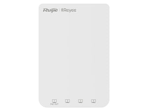 Reyee Dual Band WiFi 5 1300Mbps 5 Port Gigabit Mesh In-Wall AP, 5×GbE Ports, PoE-Input/PoE Pass-through, 400Mbps 2.4GHz, 867Mbps 5.8GHz, RG-RAP1200(P)