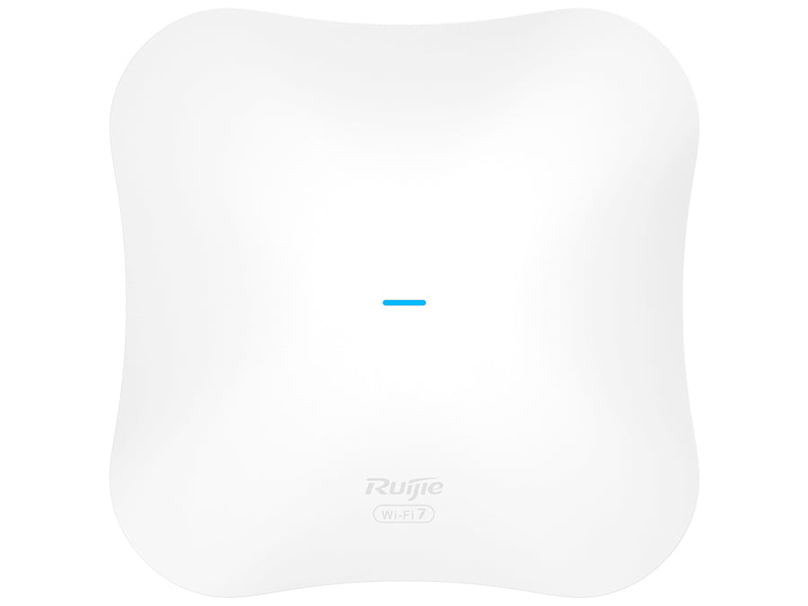Reyee Tri-Band WiFi 7 14000Mbps Multi-Gigabit SFP+ Ceiling AP, featuring 1x2.5Gbps Ethernet port, 1x10Gbps SFP+ Port, seamless roaming | RG-RAP73Pro