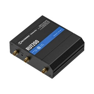 Teltonika RUT200-VA LTE Cat 4 Router 4G industrial Wi-Fi router, backward-compatible with 3G and 2G, Wi-Fi 4, 1x WAN (100 Mbps), 1x LAN (100 Mbps)