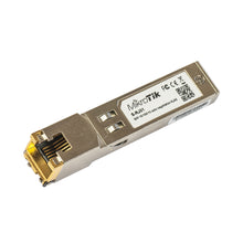 Load image into Gallery viewer, MikroTik SFP(1.25G) module, 100M, RJ45 Copper, SFP 10/100/1000M module, compatible with most Gigabit SFP ports available on various networking devices
