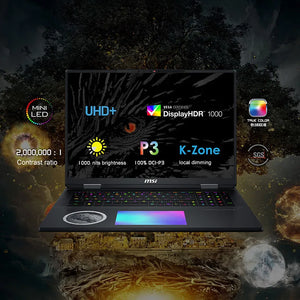 MSI Titan 18 HX Dragon Edition Norse Myth Gaming Laptop 18" UHD 4K Mini LED 120Hz Ultra 9-285HX 96GB 6TB RTX5090