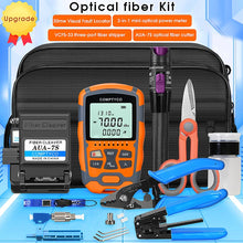 Load image into Gallery viewer, COMPTYCO AUA-M7/M5 Optical Power Meter and 30mw (purple) Visual Fault Locator AUA-7S Fiber Cleaver FTTH Fiber Optic Tool Kit
