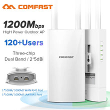 Load image into Gallery viewer, COMFAST EW72V2 1200Mbps Dual Band 5Ghz High Power Outdoor AP Wifi Router Antenna WiFi Base Station
