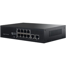 Load image into Gallery viewer, COMFAST Gigabit 10 port industrial Ethernet switch PoE intelligent network switch, 8*10/100/1000Mbps RJ45 ports with PoE capability

