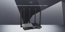 Load image into Gallery viewer, Tenda AC7 AC1200 Router Dual-Band wireless Extender WiFi router High Gain 5 Antennas 2.4G&amp;5G WiFi 802.11ac LAN 1000Mbps
