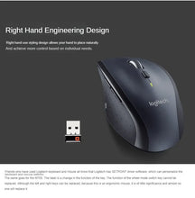 Load image into Gallery viewer, Logitech M705 Mouse desktop computer, home office, business, energy-saving, portable, and connected wireless laser mouse
