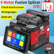 Load image into Gallery viewer, COMPTYCO A-80S Optical Fiber Fusion Splicer SM MM Multilingual Touch Screen Fiber Optic Core Welding Machine Built in OPM VFL
