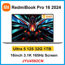 Load image into Gallery viewer, Original Redmi Book Pro 16 2024 intel Ultra 5 125H/Ultra7 155H 32G RAM 1T SSD 3.1K 165Hz Screen Grey

