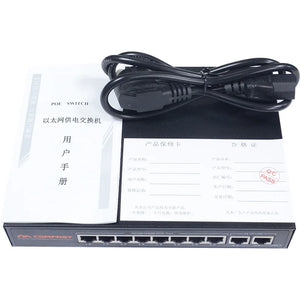 Comfast 10 ports 10/100/1000 Gigabit Ethernet Network POE Switch with 48V Power Supply 16Gbps switching capacity CF-SG181P
