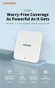 AX3000 Gigabit WiFi 6 Ceiling AP Wireless Hotspot 802.11AX Wi-Fi MU-MIMO wireless AP Wifi Access Point 48V Poe wifi 6 router