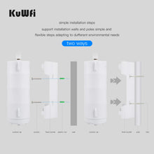 Load image into Gallery viewer, KuWFi 4G Outdoor WiFi Router 300Mbps Waterproof 4G SIM Card Router Wide Range Wireless Internet Hotspot Support 64 Users
