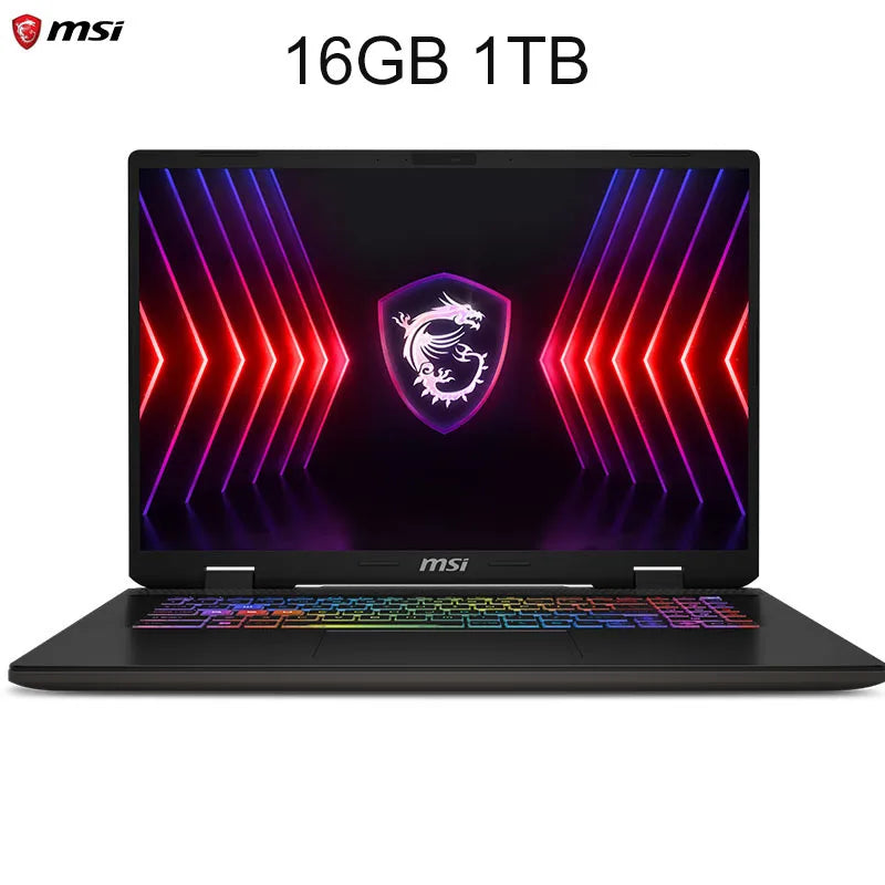 Msi Sword 17 Hx Laptop 17 Inch 2.5K Qhd 240Hz Ips Screen Netbook I7-14700Hx 16Gb 1Tb Ssd Rtx4060 Gaming Pc