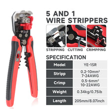 Load image into Gallery viewer, Crimping Pliers Set Toolkit Ferrule Pin Terminal Connectors Mini Adjustable Ratchet Electricians Hexagonal Toolbox Kit YE 10-6
