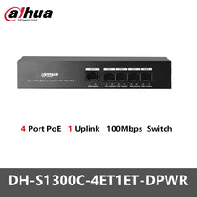 Load image into Gallery viewer, Dahua POE Switch 4/8/16/24 Ports 1/2 Uplink RJ45 Ethernet 100/1000Mbps Switch For IP Camera DH-S3000C-4GT2GT-DPWR
